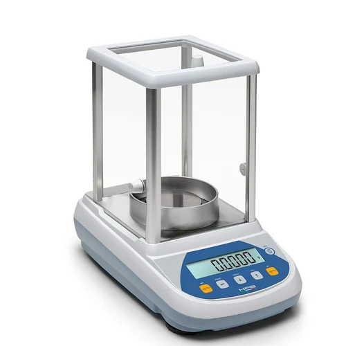 Precision Analytical Balance with digital display for laboratory use.