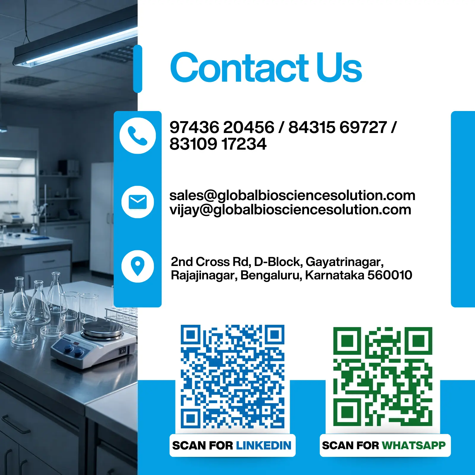 Contact Global Bioscience Solutions