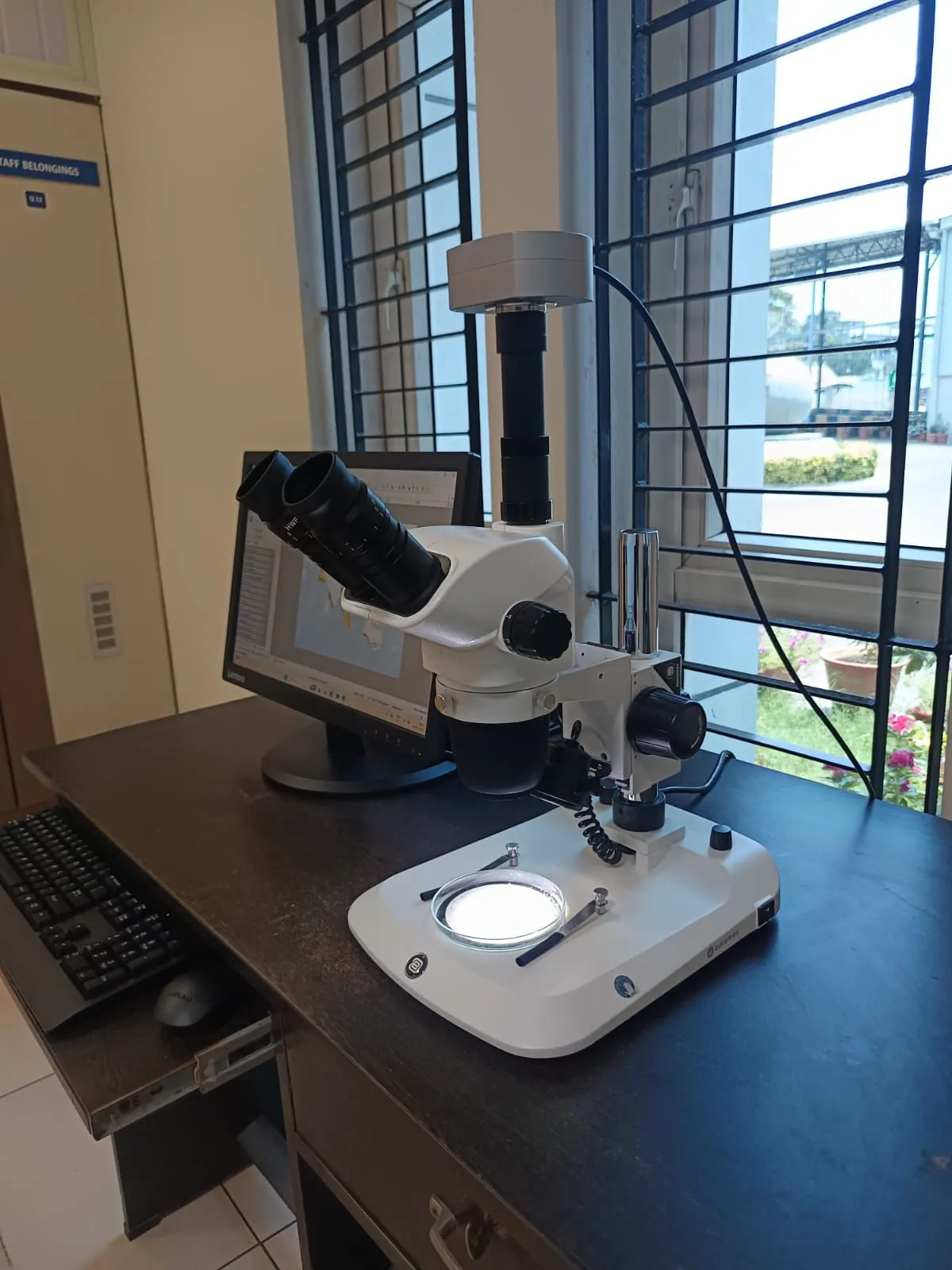 Euromex Nexius Zoom Stereo Microscope unit close-up quality inspection microscope India GBS