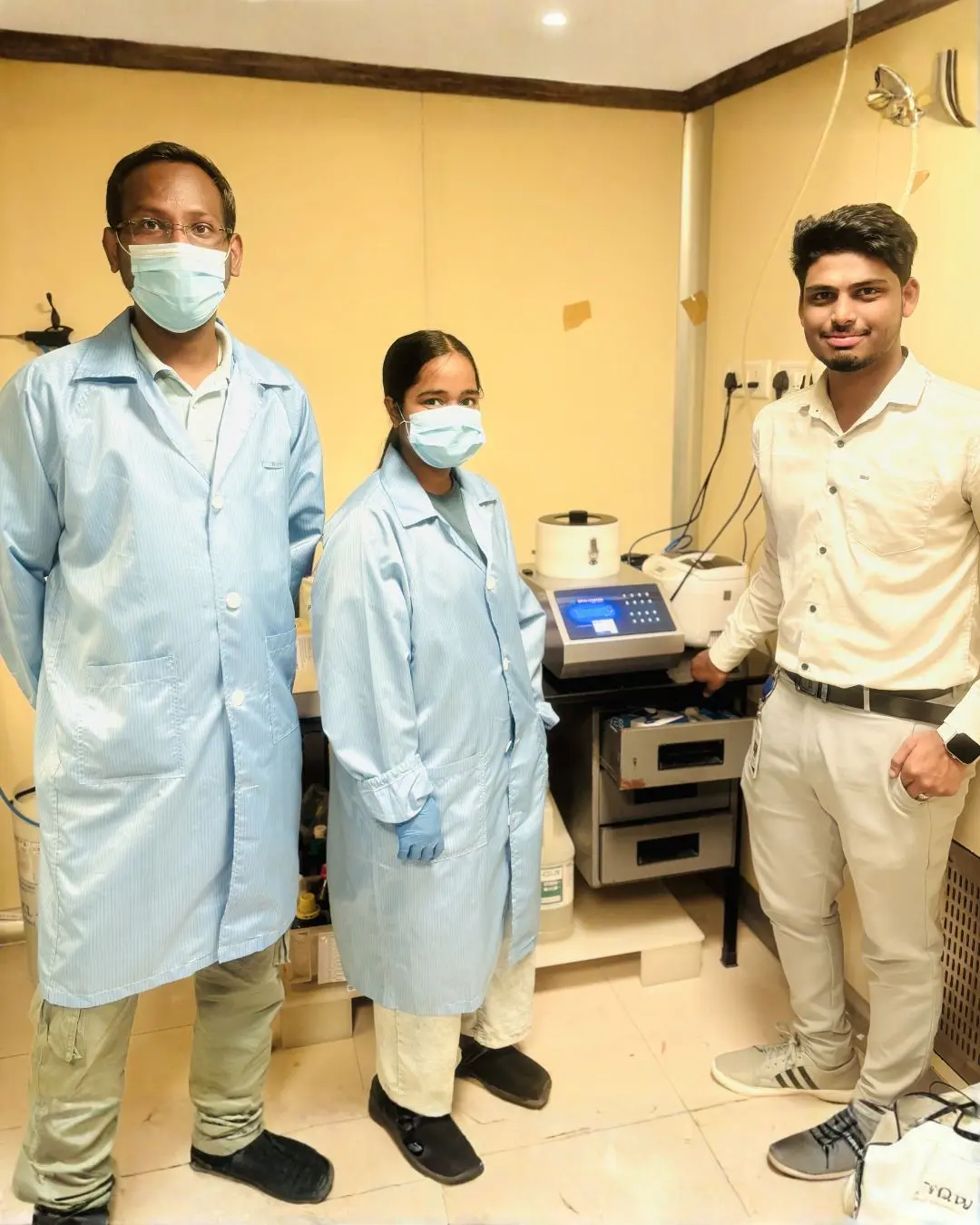 Spin coater installation at IISc Bangalore MRC Materials Research Centre Department thin film coating GBS